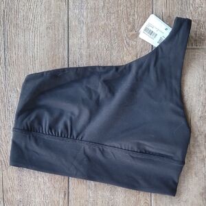 LULULEMON ALIGN ASYMM BRA AB BLACK NWT SIZE 6 LW2DPPS